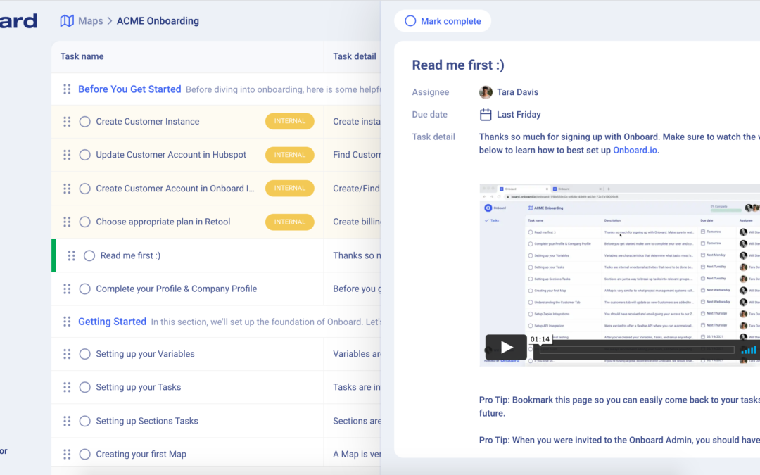 Onboard states it can assist SaaS business bring their new customers up to speed faster and much better